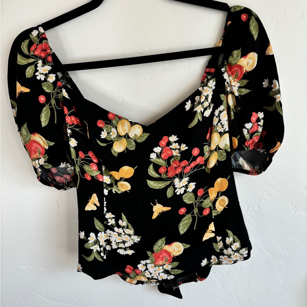 Reformation Charli Floral Blouse
